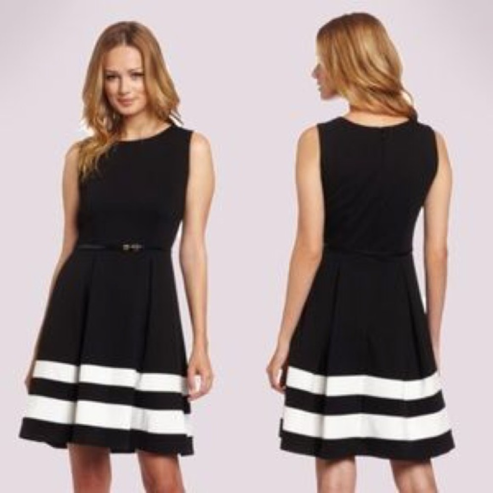 Calvin Klein Fit & Flare Dress, Sz 8